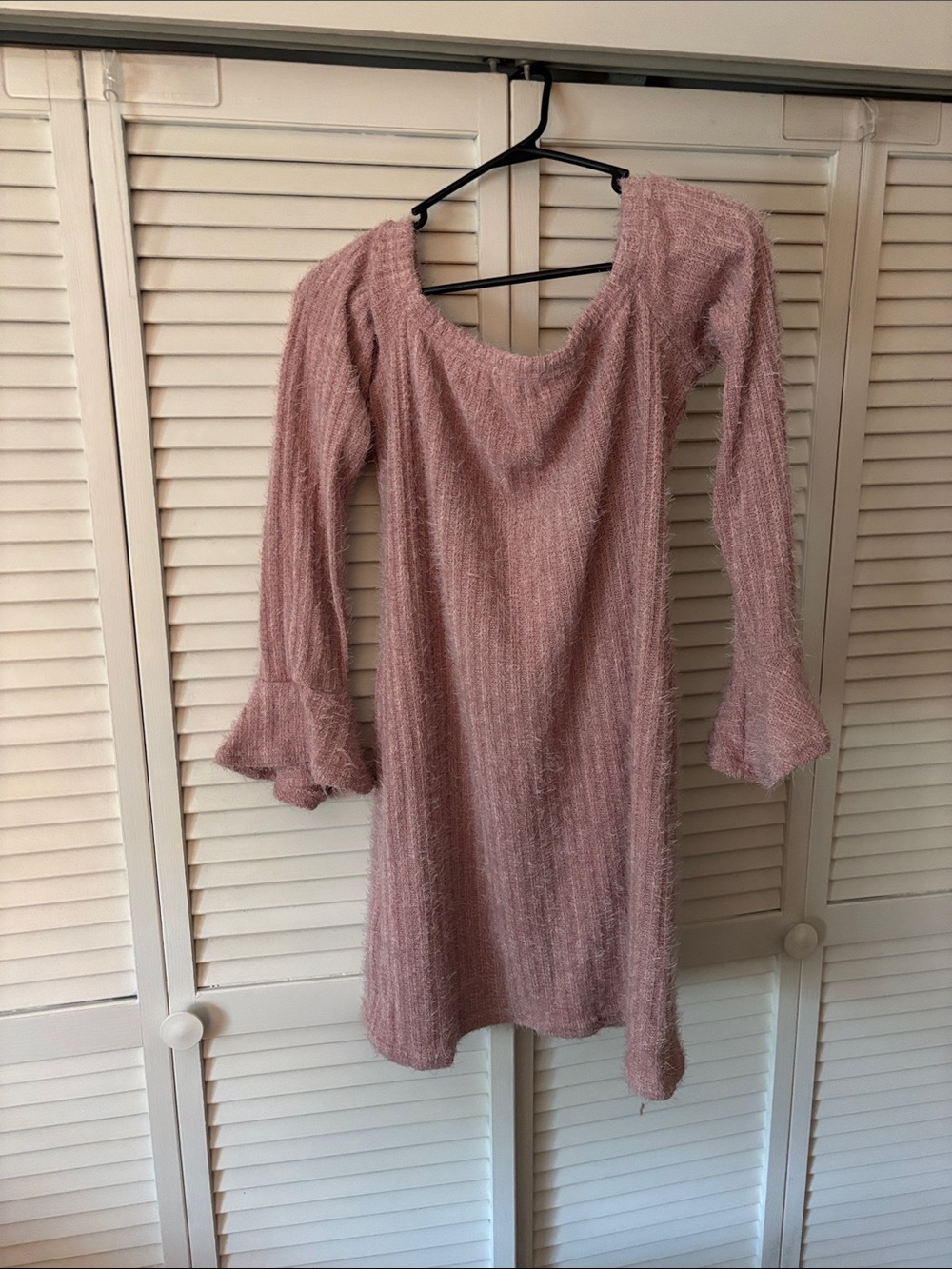 Fashion Nova Blush Pink Knit Maxi Dress